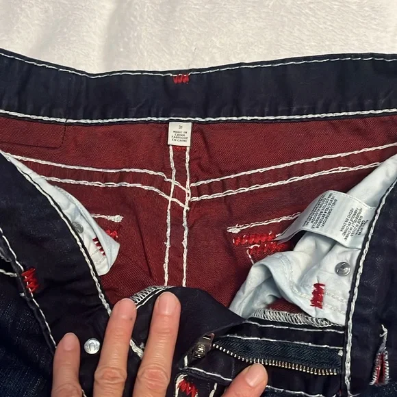 True religion dark blue jeans - Picture 3 of 4